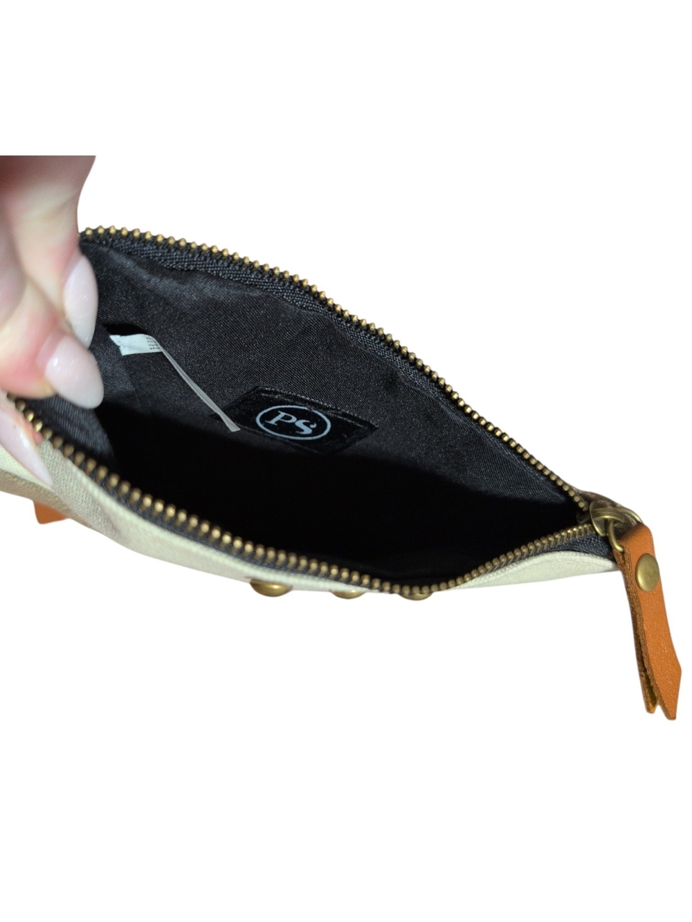 Pretty Simple Canvas Wristlet W/ Western Embroidery Bedazzled Horse Crossbody - Picture 4 of 4